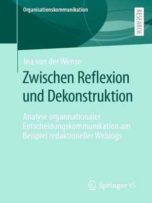 cover image of Zwischen Reflexion und Dekonstruktion